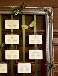 cute way to arrange your seating chart using a vintage frame