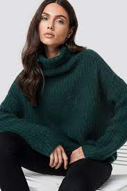 4.3 out of 5 stars 1,785. Oversize Polo Knit Sweater Green Na Kd Com