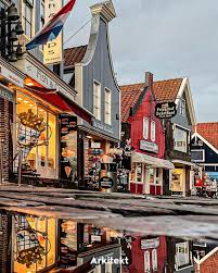 Volendam, Hollanda Hollanda'nın kuzeyinde Amsterdam ...