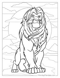 lion king coloring page