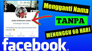 Langkah pertama kalau kamu menggunakan hp. Cara Mengubah Nama Akun Facebook Tanpa Menunggu 60 Hari Dengan Hp Youtube
