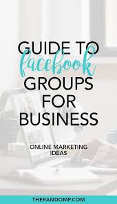 What To Do In Facebook Groups As A Creative Online Business Owner Facebook Group Guide How To Use Facebook Online Marketing Tools Facebook Marketing