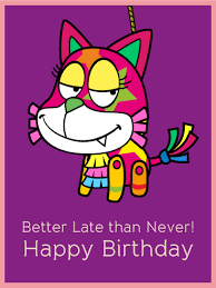 May 14, 2021 · happy birthday sister happy birthday brother happy birthday daughter happy birthday son bible verse for birthdays birthday prayer. Cat Pinata Happy Belated Birthday Card Birthday Greeting Cards By Davia