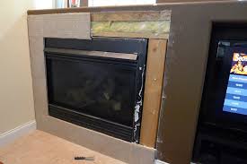 I Noticed That The Drywall Behind The Tile Did Not Really Sit Flush With The Face Of The Fireplace But Cantilevered Inward Fireplace Gas Fireplace Installation
