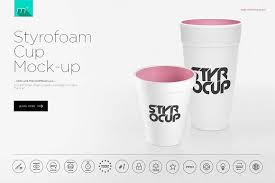 Styrofoam Cup Mock Up Styrofoam Cups Mockup Mockup Design