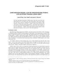 Est une petite société qui a produit des documentaires pendant 20 ans : Pdf Dare Mission Design Low Rfi Observations From A Low Altitude Frozen Lunar Orbit