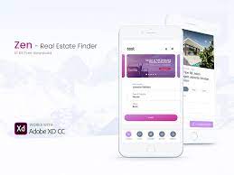 Download free android app templates free and paid. Zen Real Estate Mobile App Ui Kit Free Xd Templates