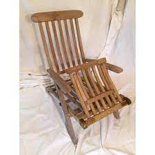 Vintage Rms Queen Elizabeth Cruise Line Deck Chair Chairish