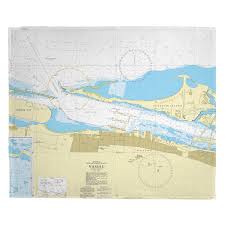 nassau paradise island bahamas nautical chart blanket