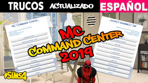 The mc command center might just be the one most important sims 4 mod there is. Jey Stiv Mc Command Center 6 5 0 1 En Espanol 1 54 120 Facebook