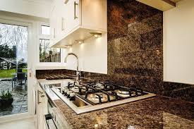 Brown granite countertops with white cabinets can be the perfect combination for your new kitchen. Dark Coffee Brown Granite Modern Kitchen Worktop Materials