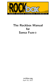 Download the rockboxutility and extract this and run the *.exe. Sandisk Sansa Fuze Manual Pdf Download Manualslib