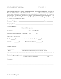 bid proposal form template