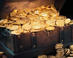 Image of person discovering a hidden treasure chest filled with insurance policies