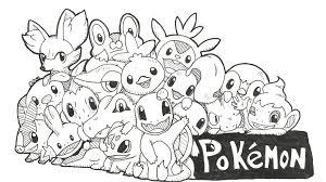 Download this adorable dog printable to delight your child. Pokemon Starters Pokemon Coloring Books
