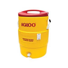 ثلاجة تبريد سعة 10 جالون اصفر احمر Igloo العلامات التجارية Saco Store