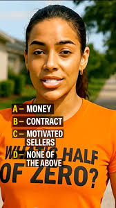 What don’t you need to wholesale real estate? You got 3 seconds…