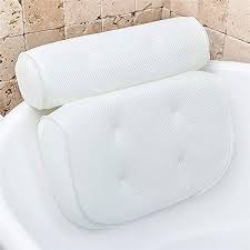 Bathtub pillows and cushions lumbar. Spa Bath Pillow Non Slip Bathtub Headrest Soft Waterproof Bath Pillows With Suction Cups Easy To Clean Bathroom Accessories Amazon Ae Home