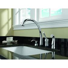 Delta kitchen sink faucet with side sprayer. Delta 4380 Sd Dst Pilar Kitchen Faucet With Side Build Com