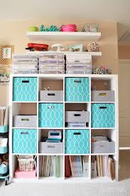 Ikea has so many options for storage among its many shelves and drawers options. Cute Functional Craft Room On A Budget The Happy Scraps