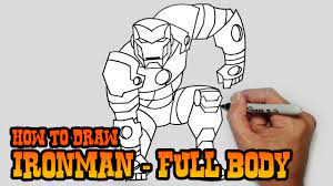 What would it look like if stark made a suit for all of the avengers??? How To Draw Ironman Full Body Video Lesson Youtube
