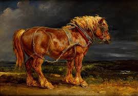 Maybe you would like to learn more about one of these? Hd Wallpaper Painting Horse Chestnut Harness Clouds Animal Domestic Animals Wallpaper Flare
