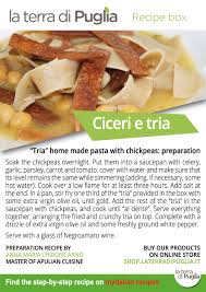 Maybe you would like to learn more about one of these? Tria Hausgemachte Pasta Mit Kichererbsen Vorbereitung Shop Laterradipuglia