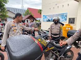 Polres Gorontalo Kota Gelar Pemeriksaan Kenderaan Dinas - POLRESTA  GORONTALO KOTA