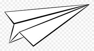 Download Paper Airplane Clipart Paper Airplane Line Drawing Png Download 1212947 Pinclipart