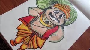 Onam Drawing Onam Drawing Pictures Onam Drawing Competition Onam Pencil Drawing Onam Easy Drawing Youtube