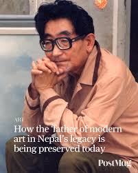 The Museum of Nepali Art in Kathmandu is one of the few places where you  can find Lain Singh Bangdel's work in the country. In an un-self-conscious  gallery, among several celebrated contemporary