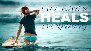 Share it with your friends! Salt Water Heals Everything Beach Quote Colorfully Images