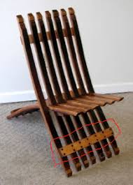 Furniture, decor & pillows, bedding, lighting, rugs Folding Chair From Barrel Staves