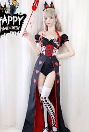 Bei allem abenteuer ist barbados übrigens sehr sicher, auch für alleinreisende frauen. Halloween Und Karneval Alice Im Wunderland Herzkonigin Cosplay Kostum Sexy Maskerade Kostum Kleid In Top Qualitat