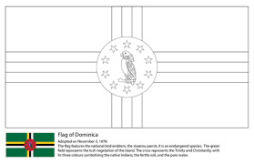 Free, printable christian flag coloring page to teach kids about the symbols of the flag. Flag Of Dominica Coloring Page Free Printable Coloring Pages Flag Coloring Pages Coloring Pages Free Printable Coloring Pages
