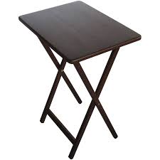 27 h x 19.1 w x 14.6 d; Mainstays Folding Tv Tray Table Walnut 19x15x26 Inch Walmart Com Walmart Com