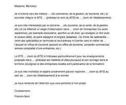 Exemple de lettre de motivation en alternance pour un développeur en informatique personnaliser et à télécharger gratuitement. Lettre De Motivation Pour Postuler A Un Bts Capital Fr
