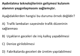 Aydınlatma araçlarını nasıl tasarruflu kullanırız. 4 Sinif Fen Bilimleri Aydinlatma Ve Ses Teknolojileri 1 Testi Coz Testcozum Com