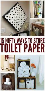 15 Nifty Ways To Store Toilet Paper Toilet Paper Storage Paper Storage Toilet Paper