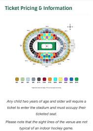 section map and pricing for the 2020 winter classic