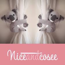 Koala Curtain Tie Back Crochet Pattern Tieback Left Or Right Side Crochet Pattern Pdf Instant Dow Crochet Patterns Magic Ring Crochet Amigurumi Pattern