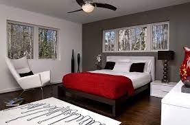 Master bedroom, we carried the color scheme throughout this condo, incorporating black, white, greys and reds. Polished Passion 19 Dashing Bedrooms In Red And Gray