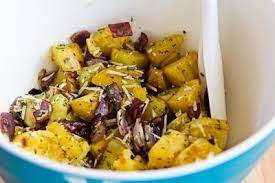 Kalyn S Kitchen Savory Roasted White Sweet Potatoes Recipe With Red Onions Rosemary White Sweet Potato Recipe Sweet Potato Recipes Salad With Sweet Potato