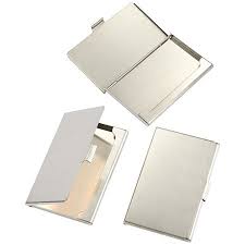 Use these silver acrylic business card holders to showcase employees' calling cards. 3 Pack Business Card Holders Stainless Steel Card Case Professional Name Card Holder For Men And Women Silver 3 8 X 2 3 X 0 25 Inches Walmart Canada