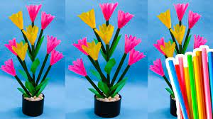 Peluang bisnis kerajinan dari botol plastik. Cara Membuat Bunga Dari Sedotan Kreatif Mudah Banget How To Make Straw Flowers Youtube