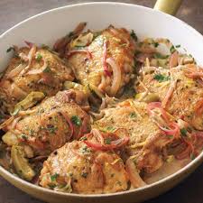 Chicken Thighs With Green Olives Williams Sonoma Taste Poultry Recipes Green Olives Chicken