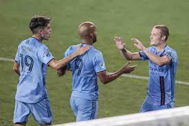 84' david villa (new york city fc) wins a free kick in the attacking half. Mls New York City Brings Down Columbus Crew Leader In The East World Today News
