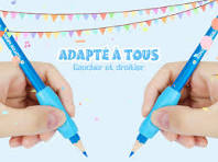 PROPOG Guide Doigts Ecriture Enfant, Guide Doigt Embout Crayon Grips Pour  Crayon Pour Enfants Étudiants Aide Ecriture Enfant, Devoirs Dessin Cahier  ...