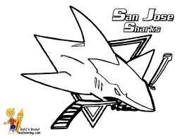 San Jose Sharks Svg Nhl In 2020 Shark Coloring Pages San Jose Sharks Coloring Pages