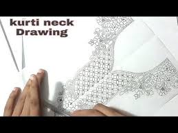 Susan on an elephant in the circus embroidery design. Kurti Neck Drawing And Sketch On Tracing Paper For Embroidery Designs You Hand Embroidery Designs Hand Embroidery Design Patterns Handwork Embroidery Design